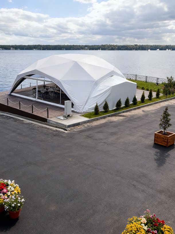 Беседка "Шатер" в яхт-клубе "ПАРУС"